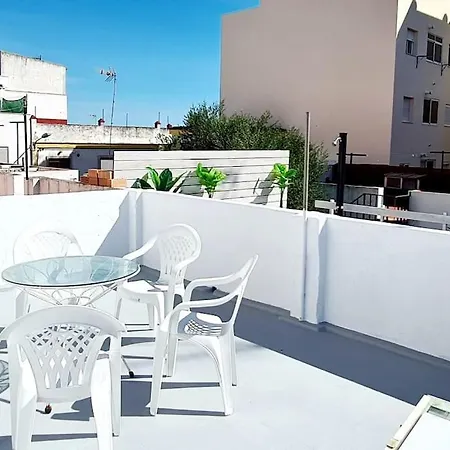 Villa P Casa con Azotea privada y Céntrica. WiFi+Netflix à El Puerto de Santa María Extérieur photo
